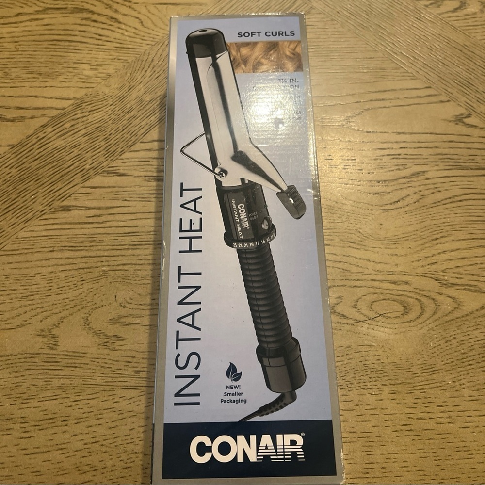 Conair Instant Heat Curling Iron 1  1/4inch Soft Curls 25 Heat Settings Auto Off
